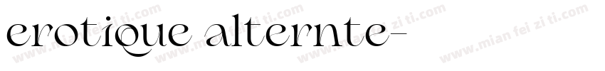 erotique alternte字体转换